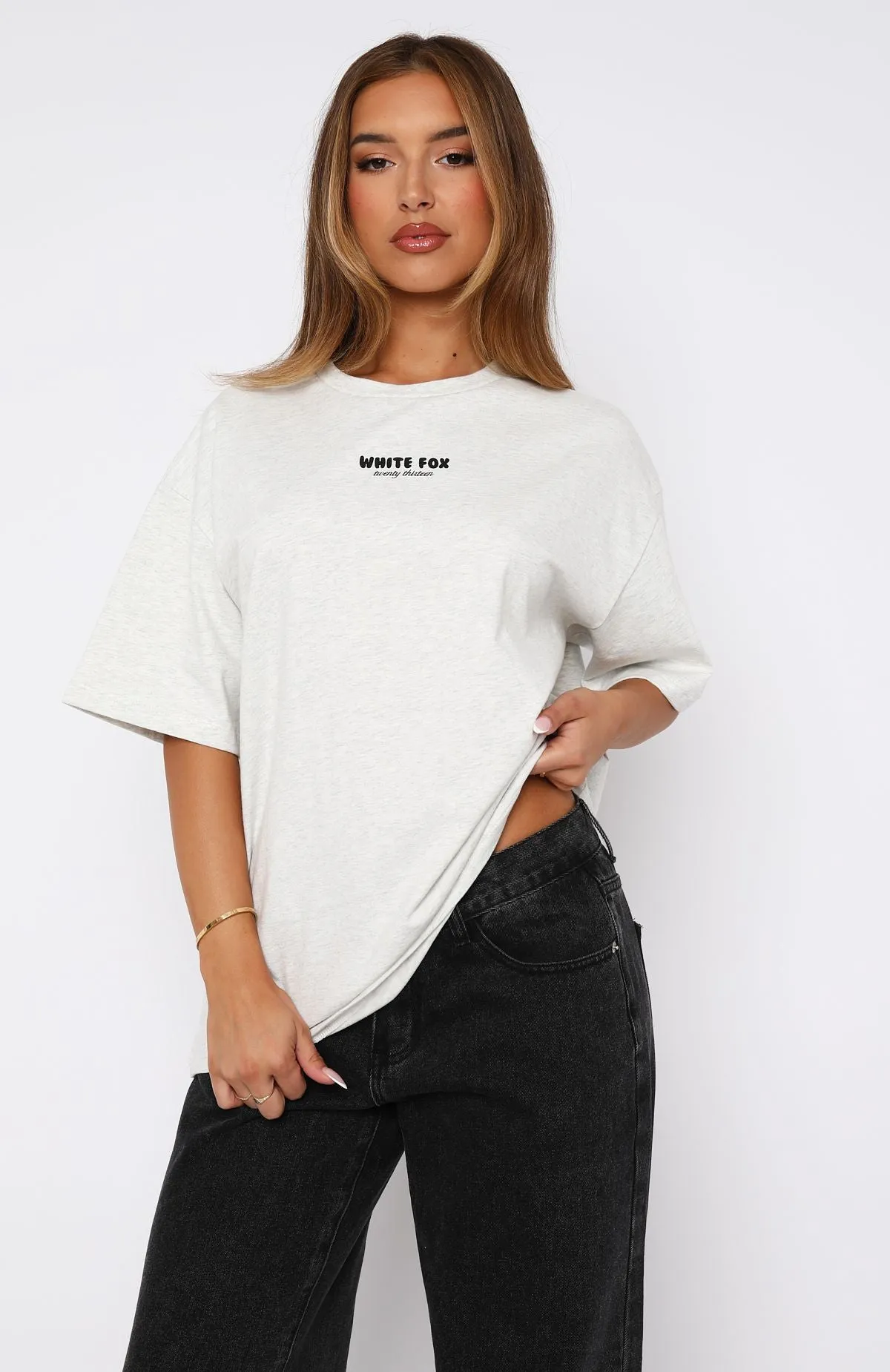 All I've Got Oversized Tee Grey Marle sold by White Fox Boutique product image thumbnail 2