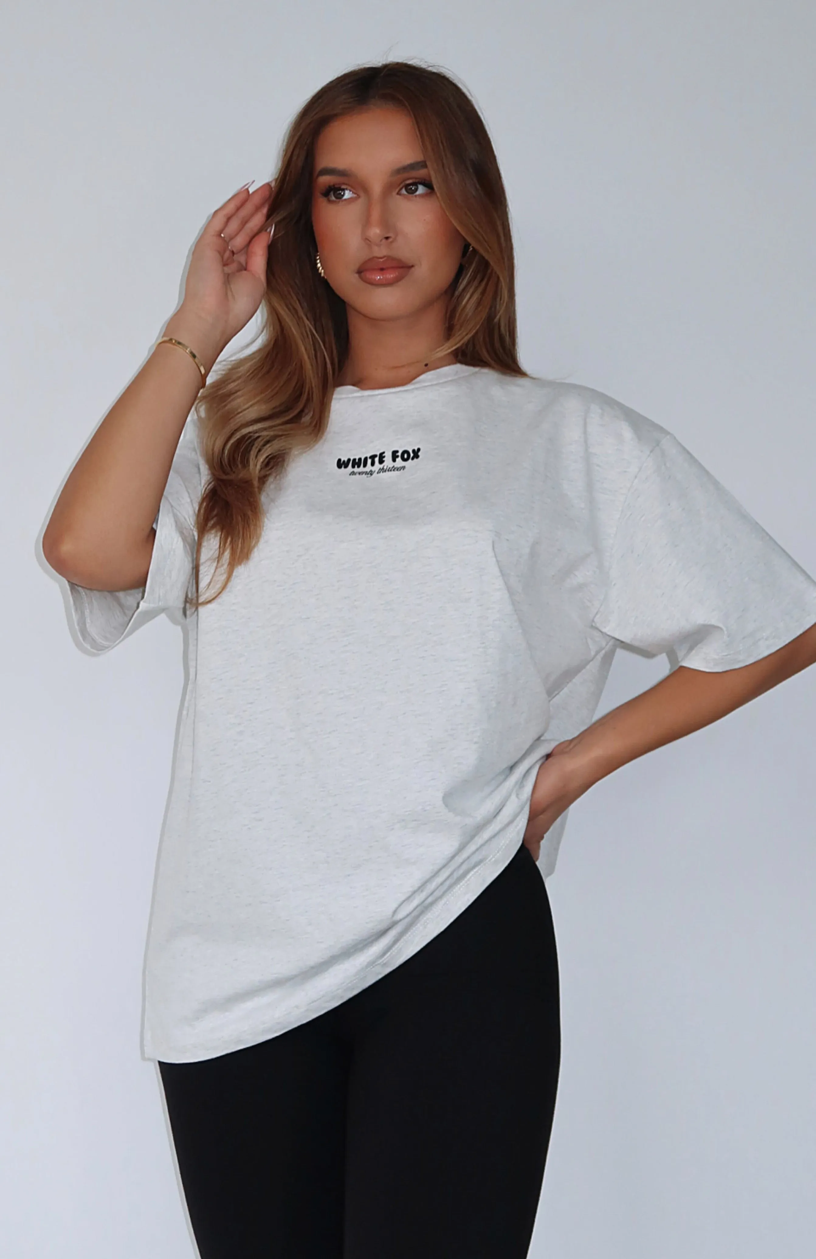 All I've Got Oversized Tee Grey Marle sold by White Fox Boutique product image thumbnail 5