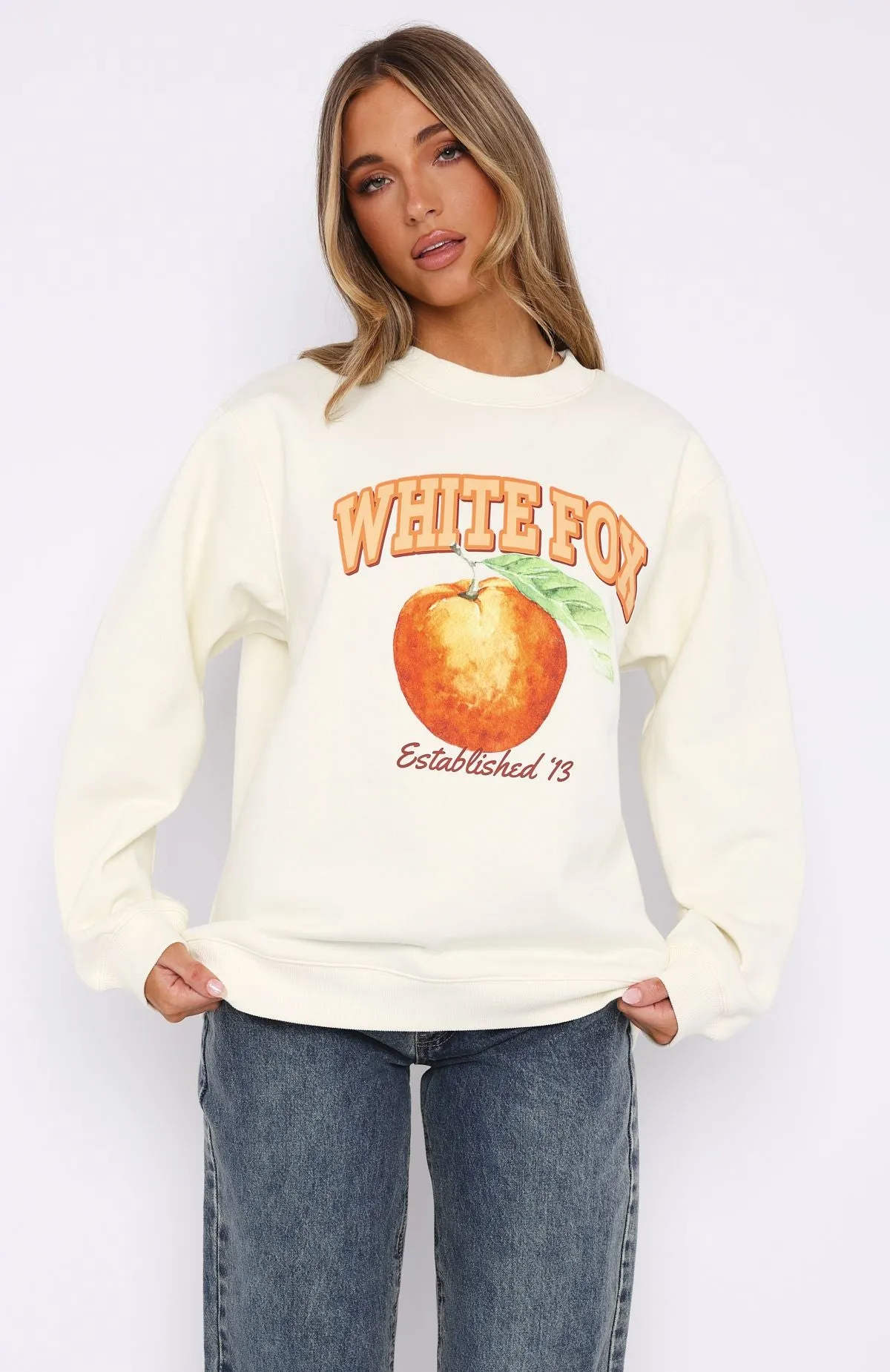 Take Your Pick Oversized Sweater Off White sold by White Fox Boutique product image thumbnail 2