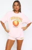 Summer Fruits Oversized Tee Pink sold by White Fox Boutique