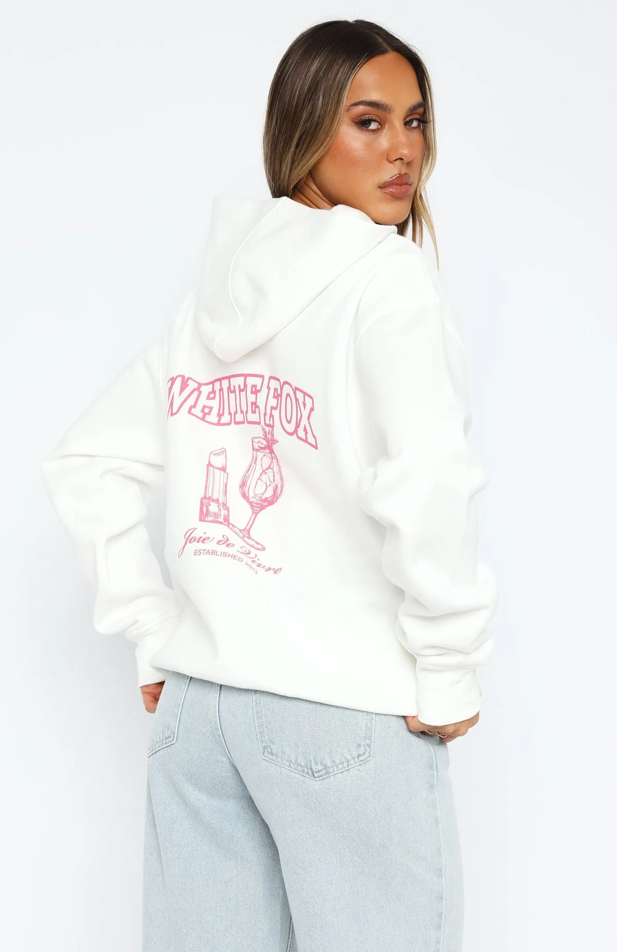 Small Joys Oversized Hoodie White sold by White Fox Boutique product image thumbnail 4