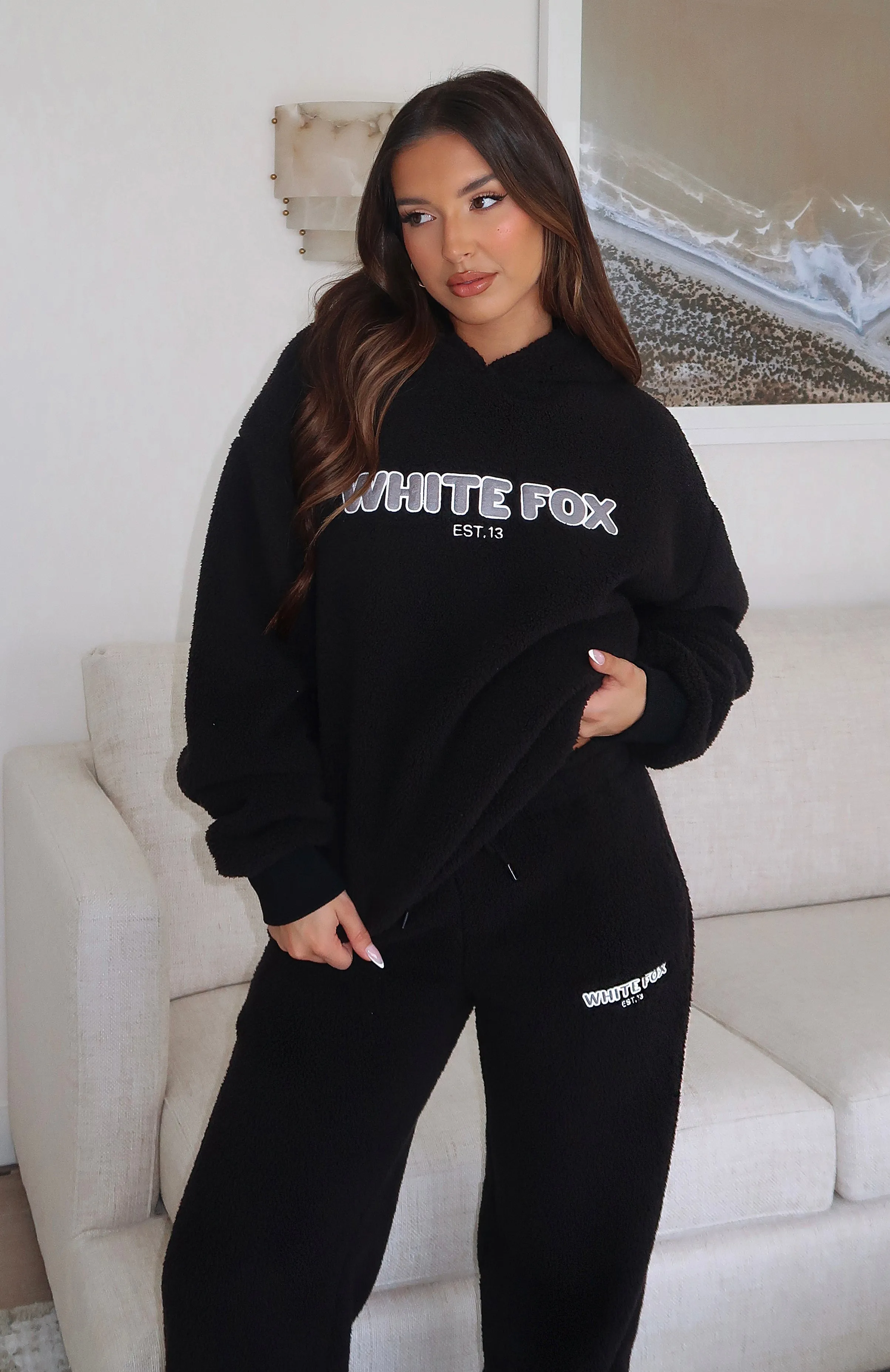 Don't Lose Me Oversized Hoodie Black sold by White Fox Boutique