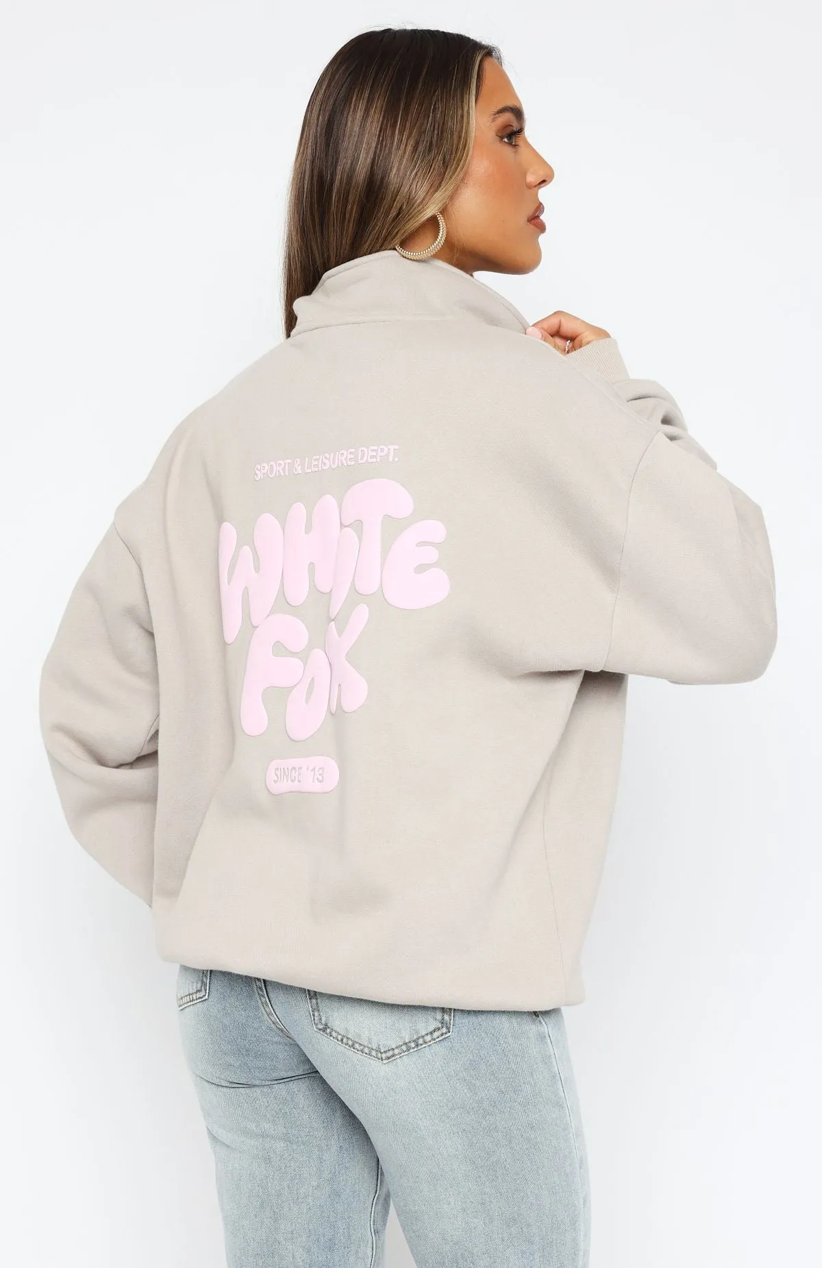 Balanced Zip Front Sweater Moon sold by White Fox Boutique product image thumbnail 5