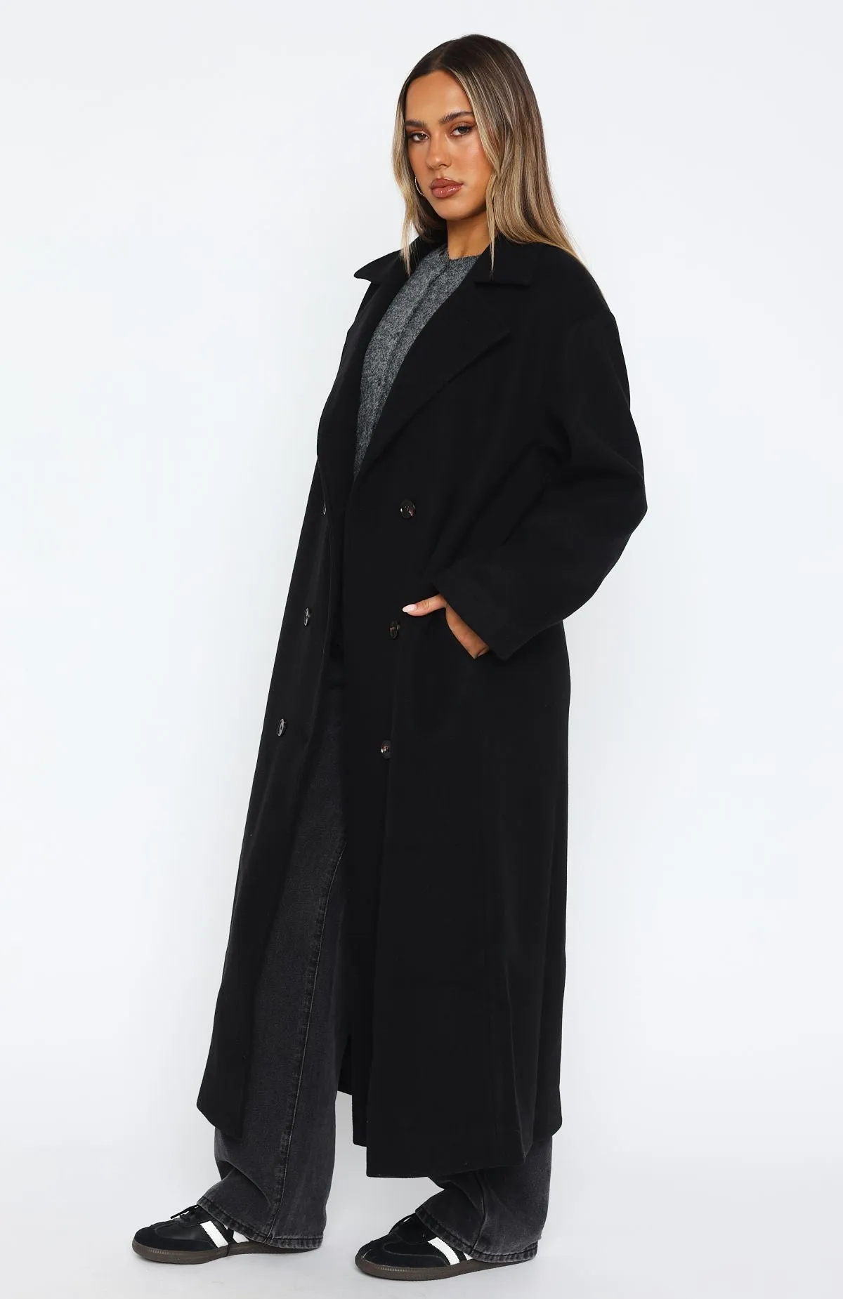 Modern Edge Oversized Coat Black sold by White Fox Boutique product image thumbnail 3