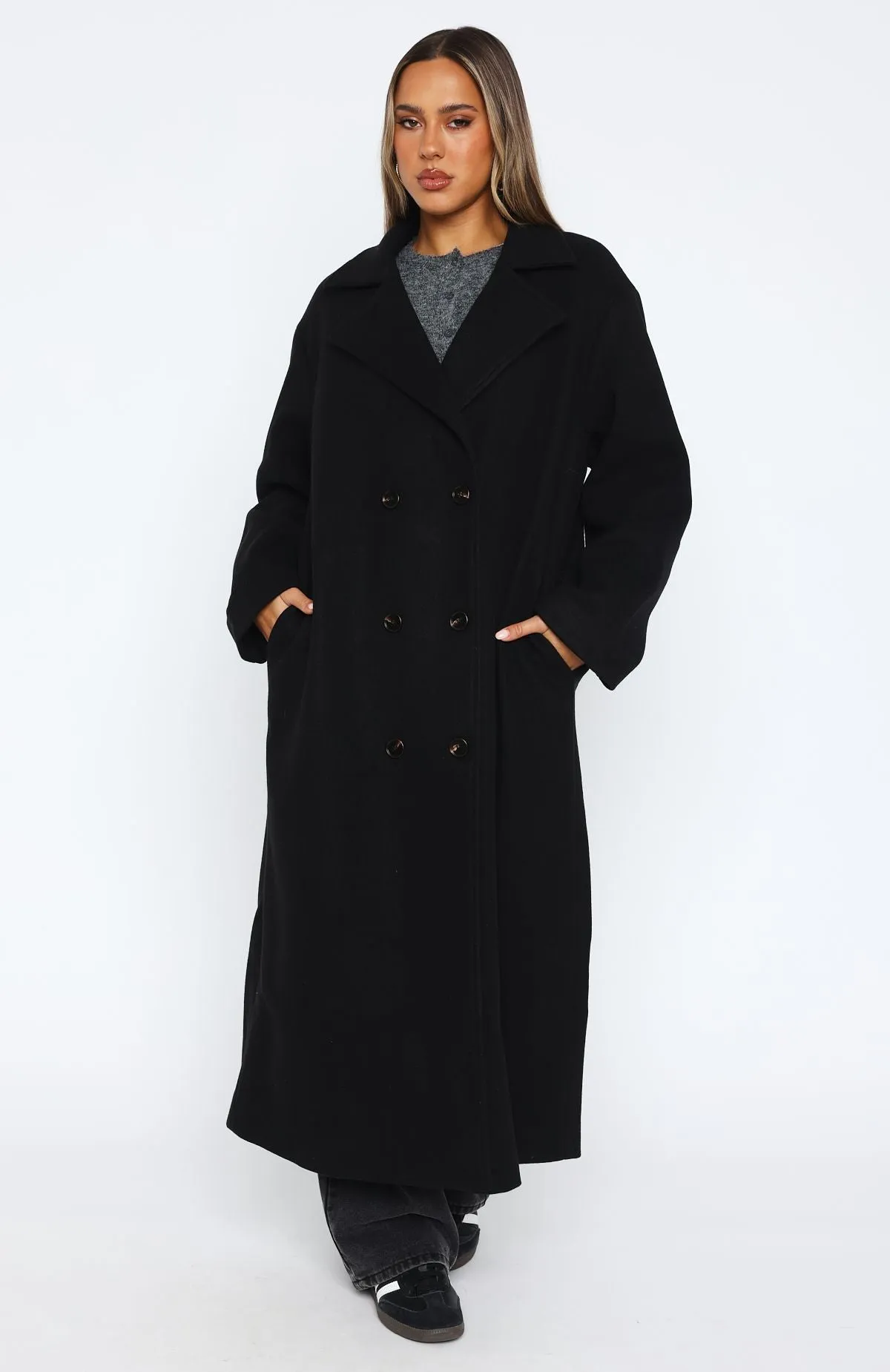 Modern Edge Oversized Coat Black sold by White Fox Boutique product image thumbnail 5