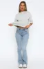 Wait For No One Low Rise Bootleg Jeans Vintage Light Blue sold by White Fox Boutique