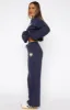 With Love For You Wide Leg Sweatpants Navy sold by White Fox Boutique