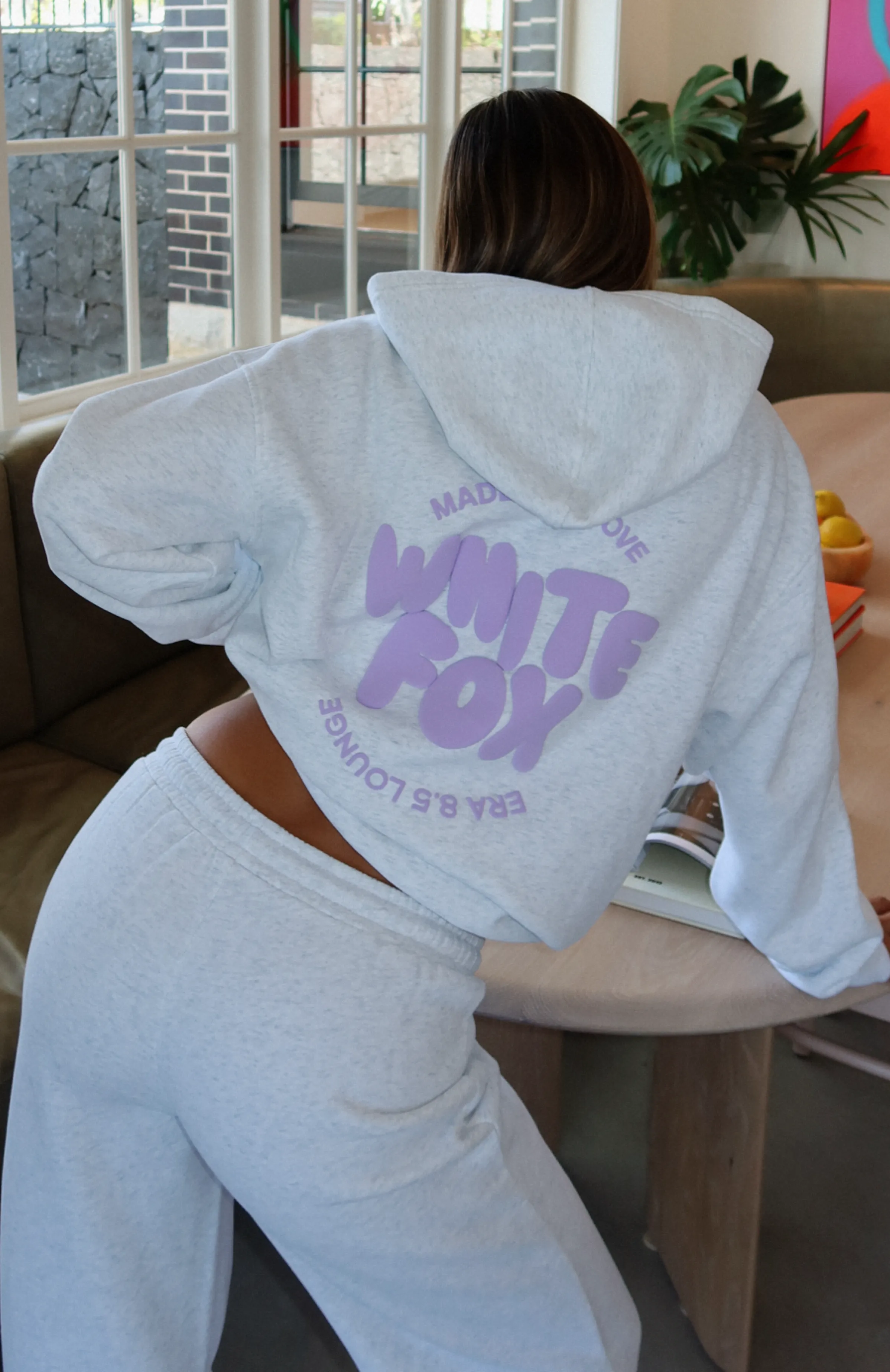 With Love For You Oversized Hoodie Grey Marle sold by White Fox Boutique