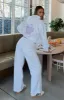 With Love For You Wide Leg Sweatpants Grey Marle sold by White Fox Boutique