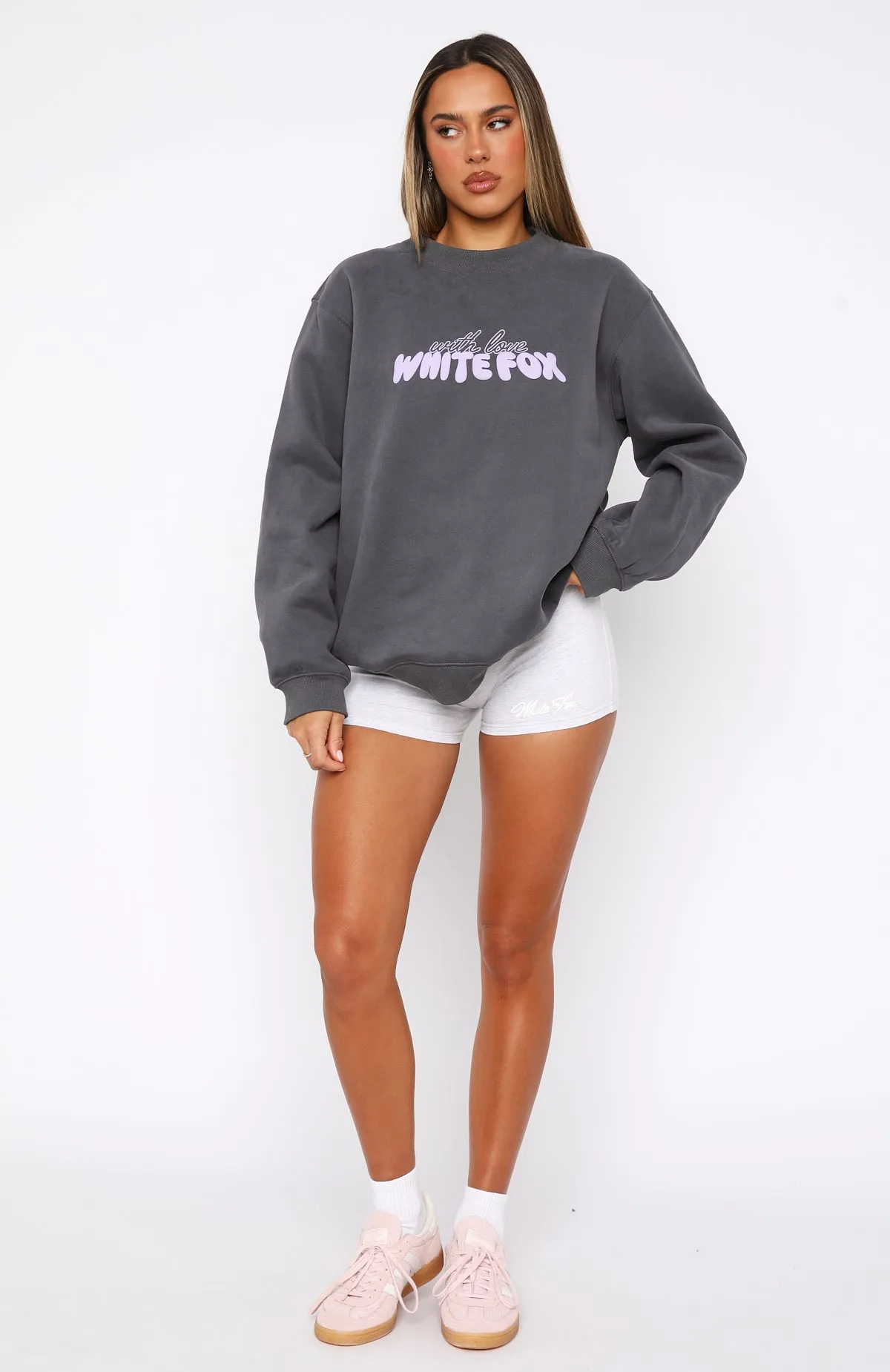 With Love Forever Oversized Sweater Volcanic sold by White Fox Boutique product image thumbnail 5