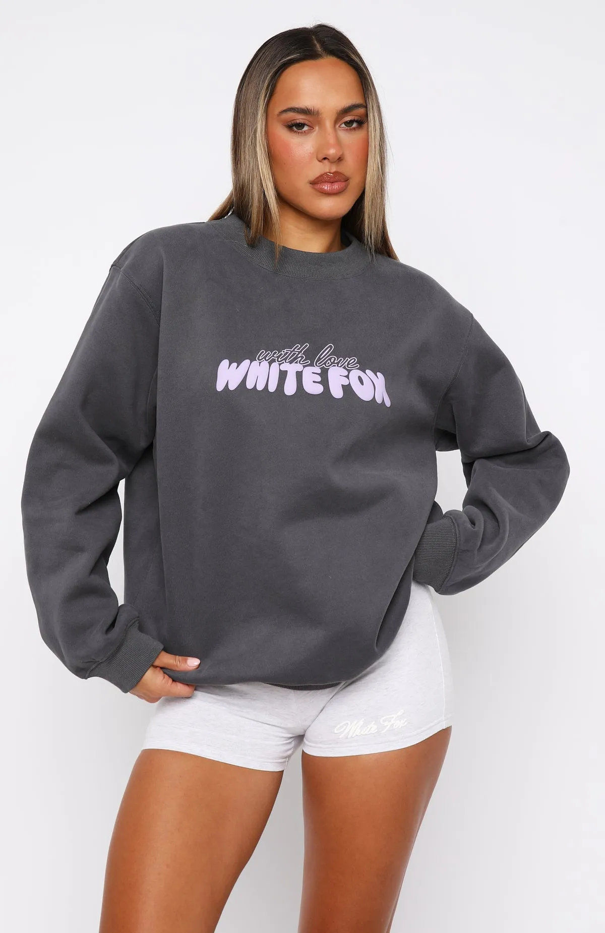 With Love Forever Oversized Sweater Volcanic sold by White Fox Boutique product image thumbnail 2