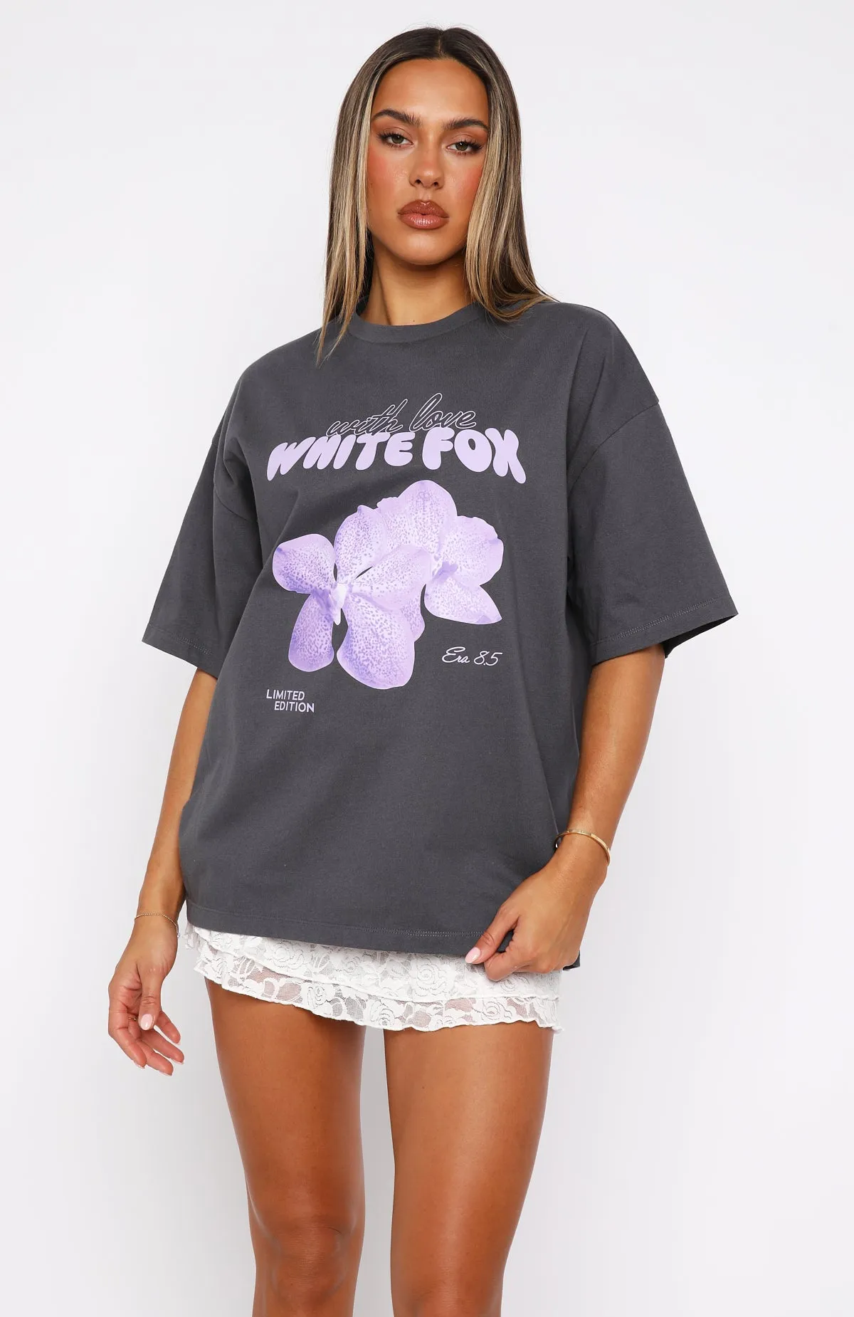 With Love Forever Oversized Tee Volcanic sold by White Fox Boutique product image thumbnail 2