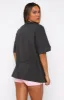 With Love In The Moment Oversized Tee Charcoal sold by White Fox Boutique
