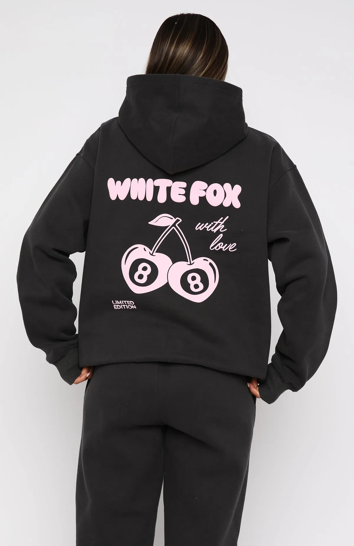 With Love In The Moment Oversized Hoodie Charcoal sold by White Fox Boutique product image thumbnail 4