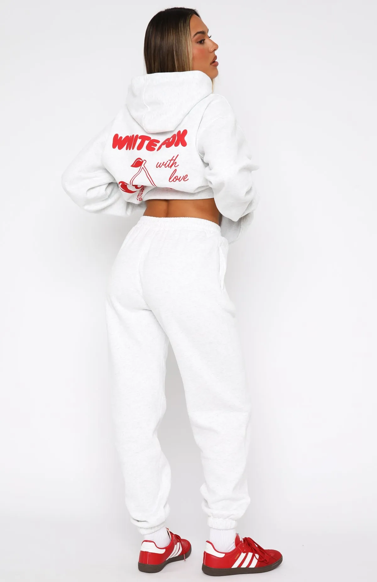 With Love In The Moment Sweatpants Grey Marle sold by White Fox Boutique product image thumbnail 4