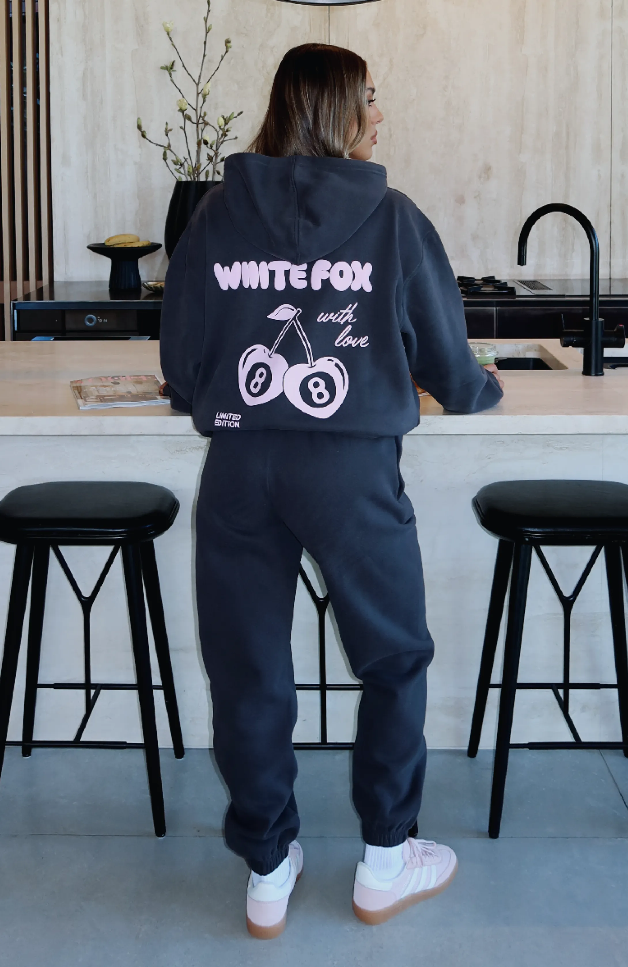 With Love In The Moment Sweatpants Charcoal sold by White Fox Boutique product image thumbnail 2