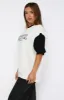 Fearlessly Flying Oversized Tee Grey Marle sold by White Fox Boutique