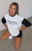 Fearlessly Flying Oversized Tee Grey Marle sold by White Fox Boutique