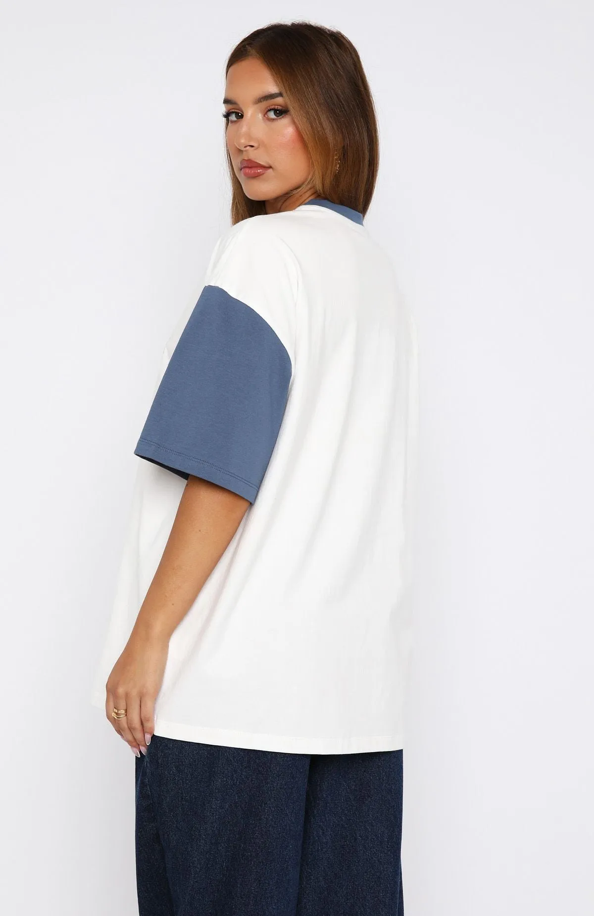 Fearlessly Flying Oversized Tee White sold by White Fox Boutique product image thumbnail 4