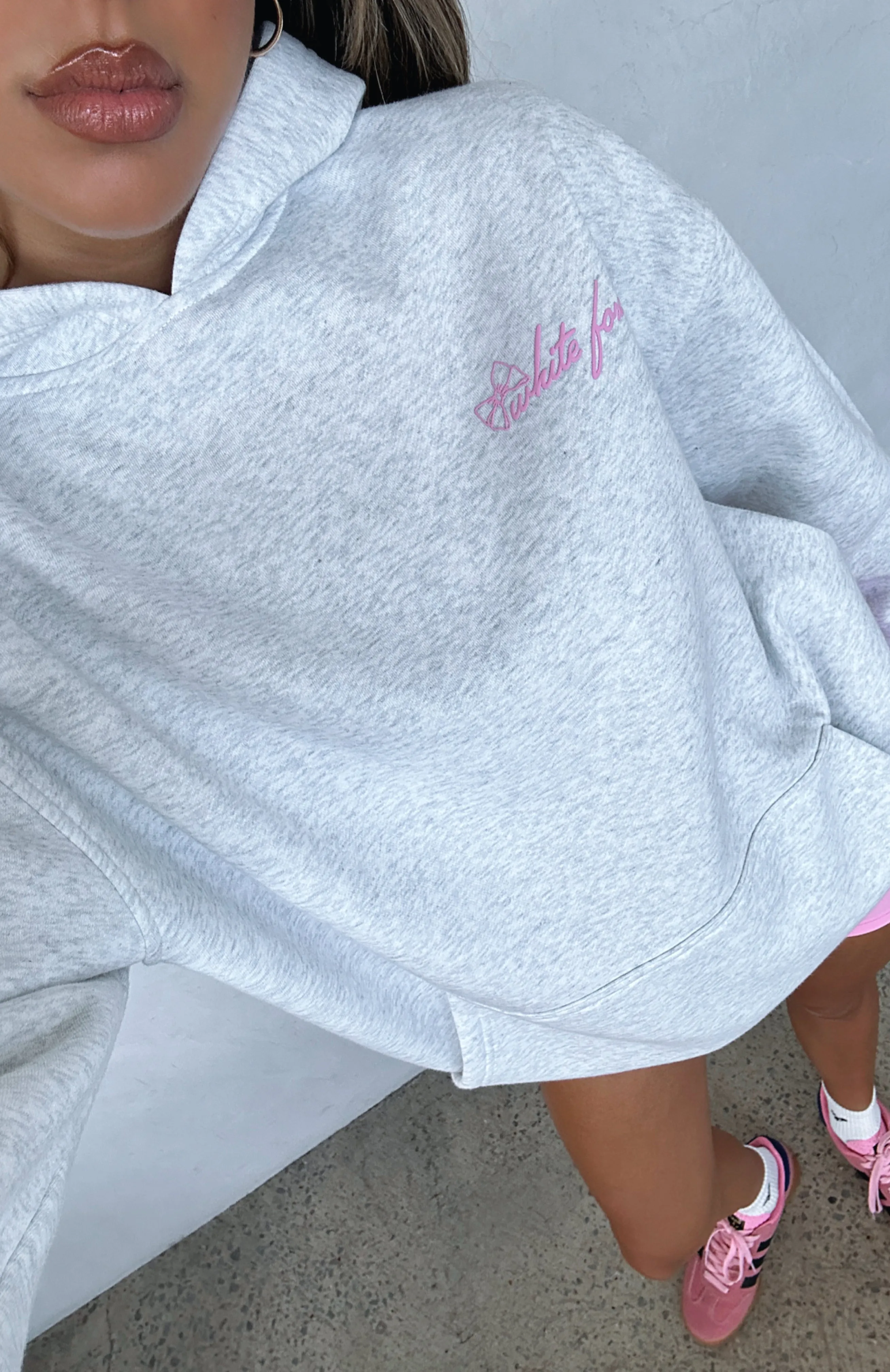 Got What You Need Oversized Hoodie Grey Marle sold by White Fox Boutique product image thumbnail 5