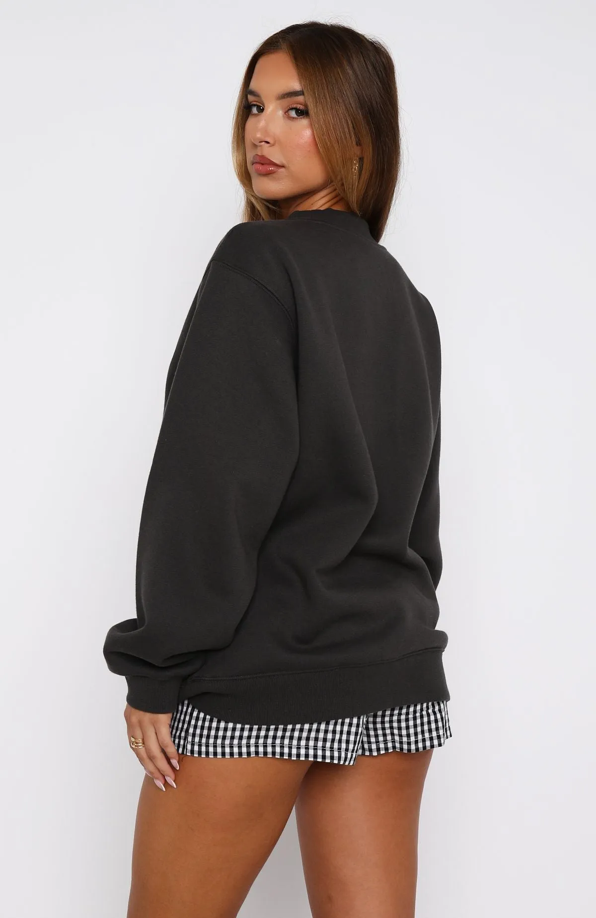 Best Of The Bunch Oversized Sweater Charcoal sold by White Fox Boutique product image thumbnail 4