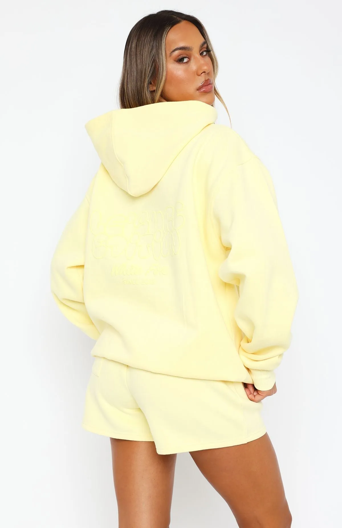 Leisure Edition Oversized Hoodie Lemon sold by White Fox Boutique product image thumbnail 4