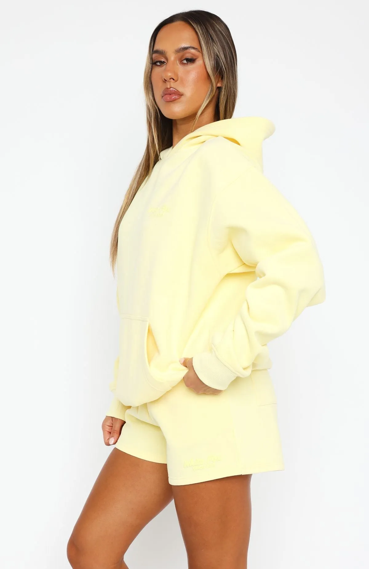 Leisure Edition Oversized Hoodie Lemon sold by White Fox Boutique product image thumbnail 3