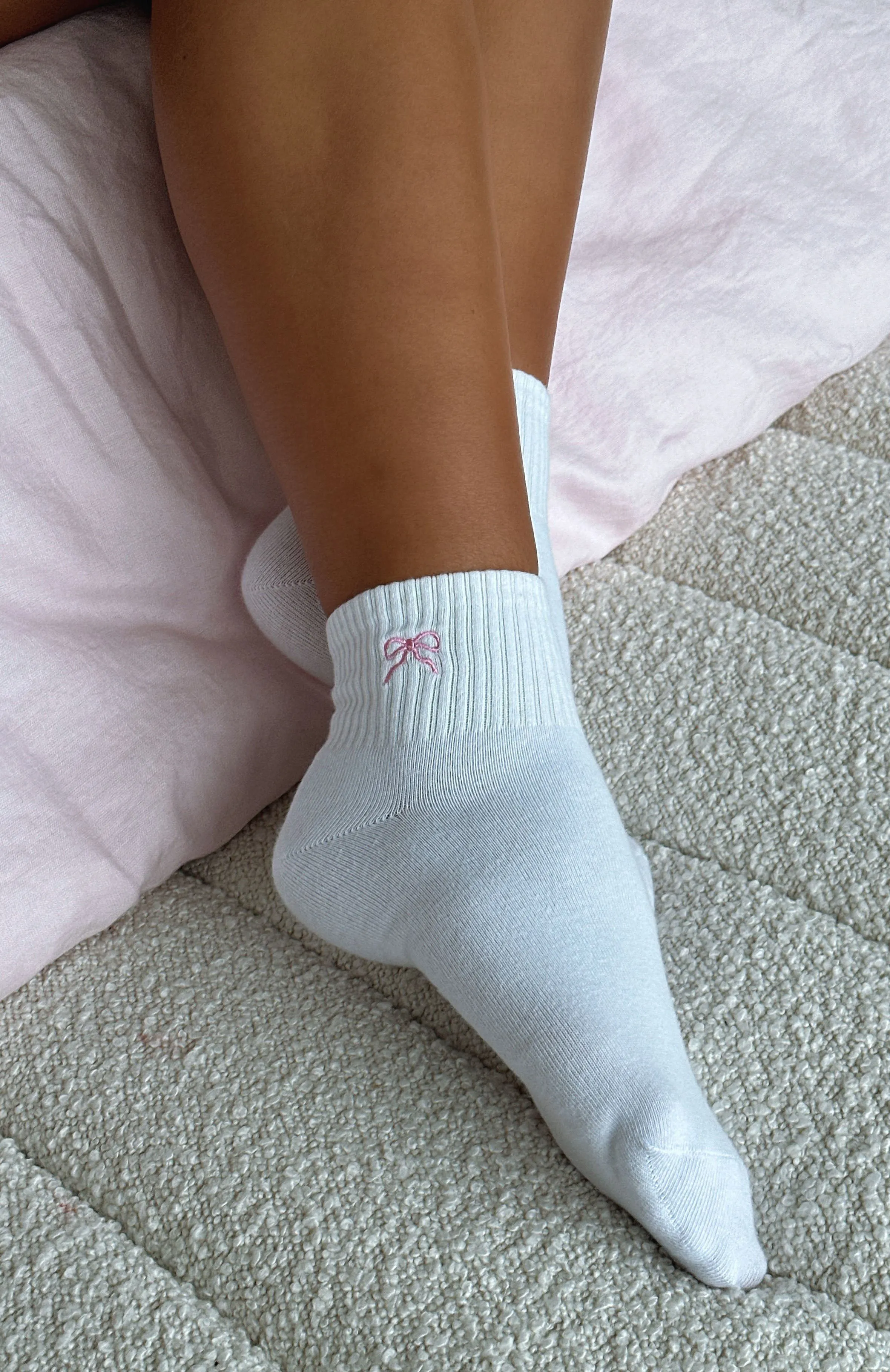 Stand By Your Side Socks White sold by White Fox Boutique product image thumbnail 3