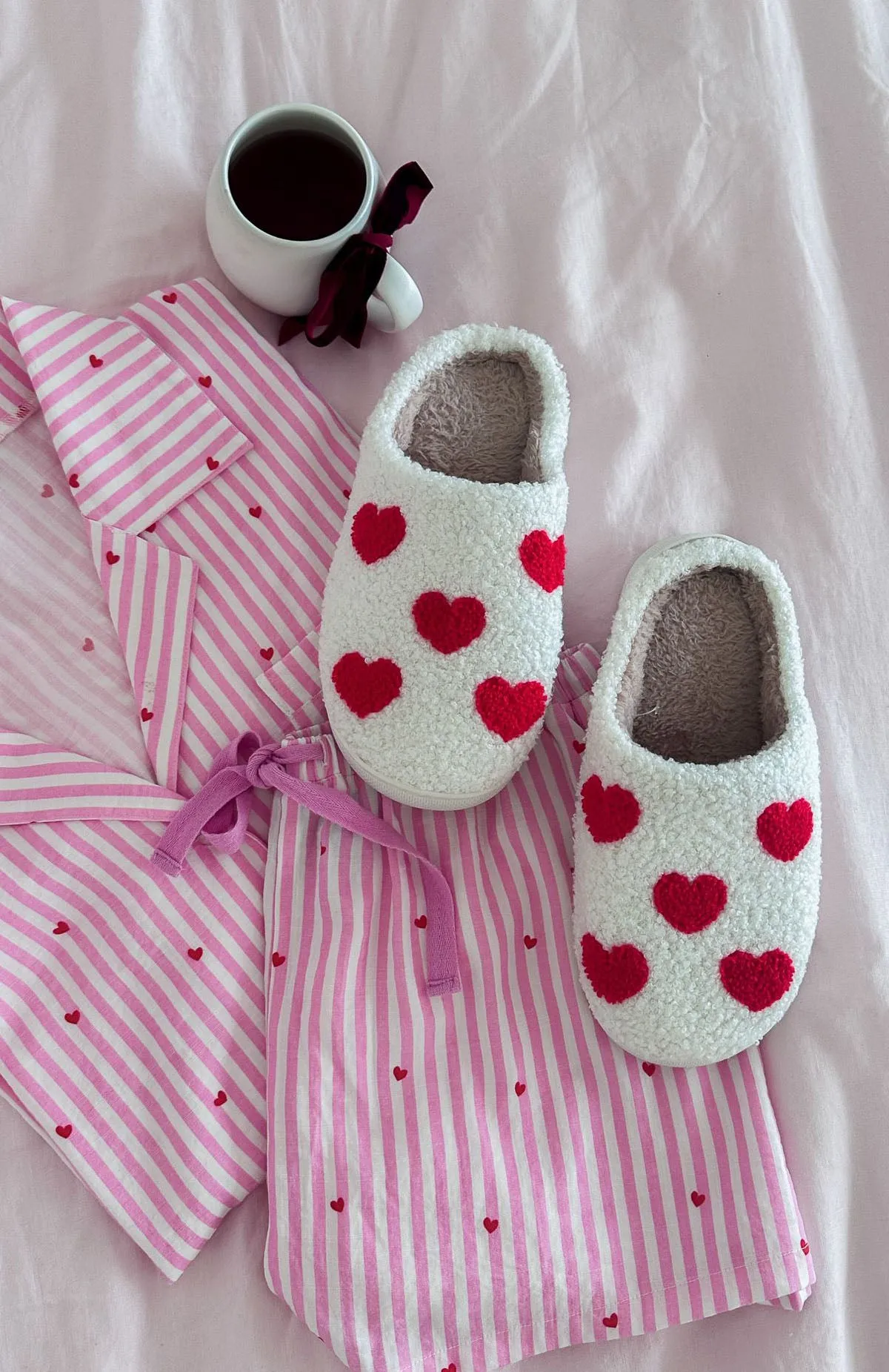Comfy Cosy Slippers White/Red sold by White Fox Boutique product image thumbnail 3