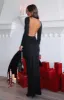 Countdown To Midnight Maxi Long Sleeve Dress Black sold by White Fox Boutique