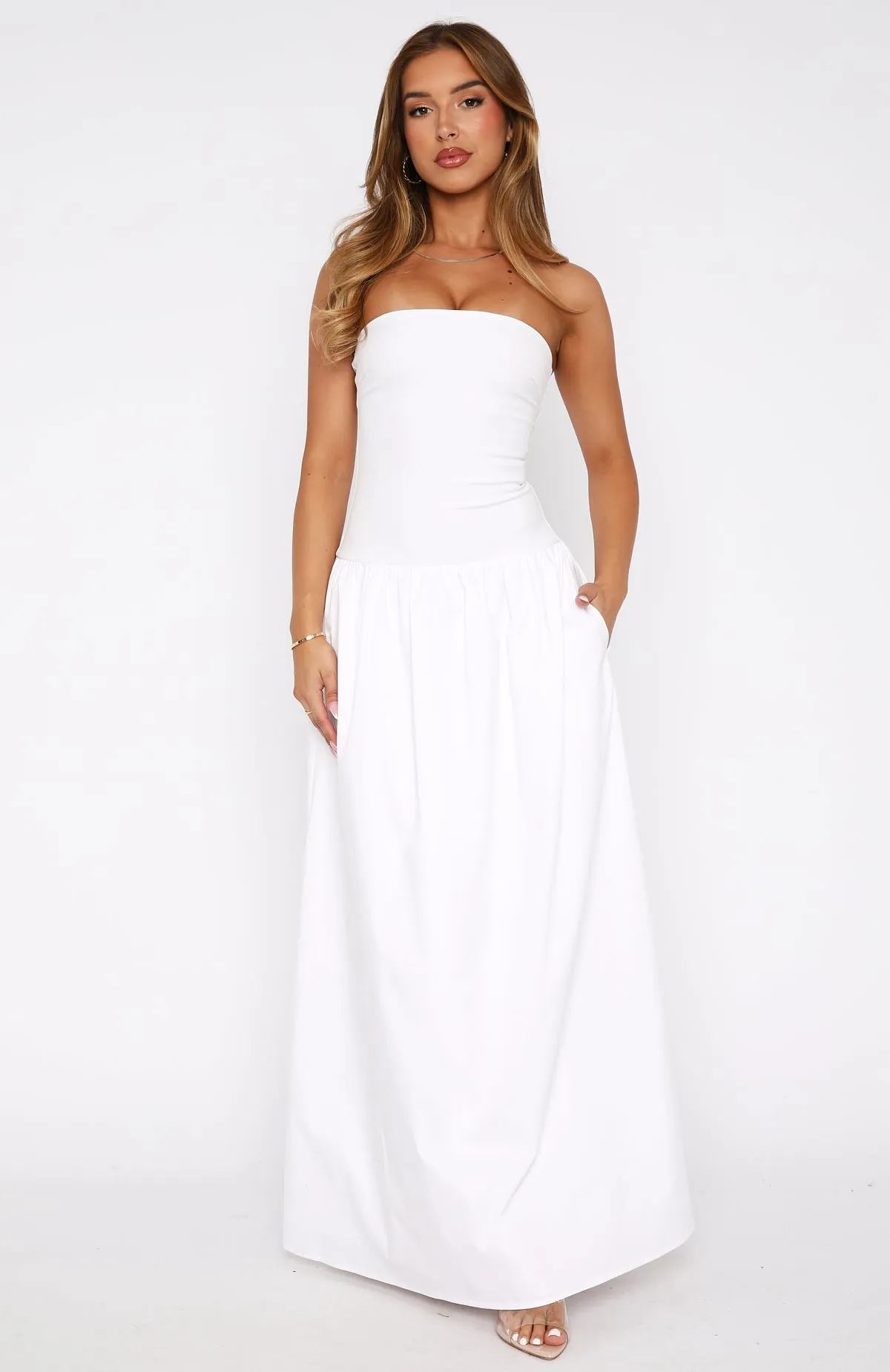Take Back Maxi Dress White sold by White Fox Boutique product image thumbnail 5