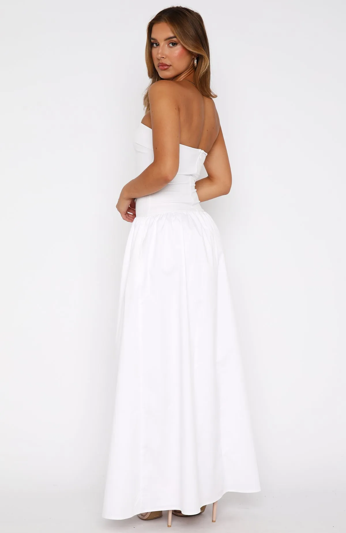 Take Back Maxi Dress White sold by White Fox Boutique product image thumbnail 4