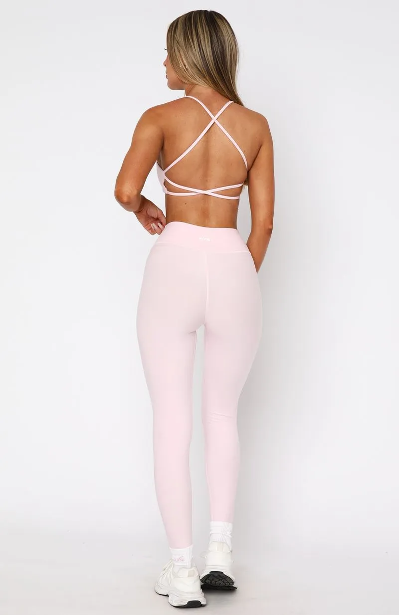 Ready Set Go Cross Front Leggings Ballet Pink sold by White Fox Boutique product image thumbnail 4