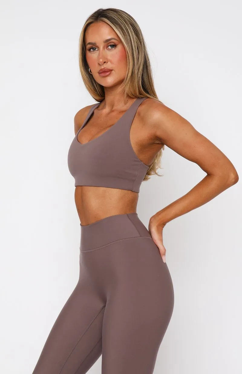 Stamina Sports Bra Cocoa sold by White Fox Boutique product image thumbnail 3