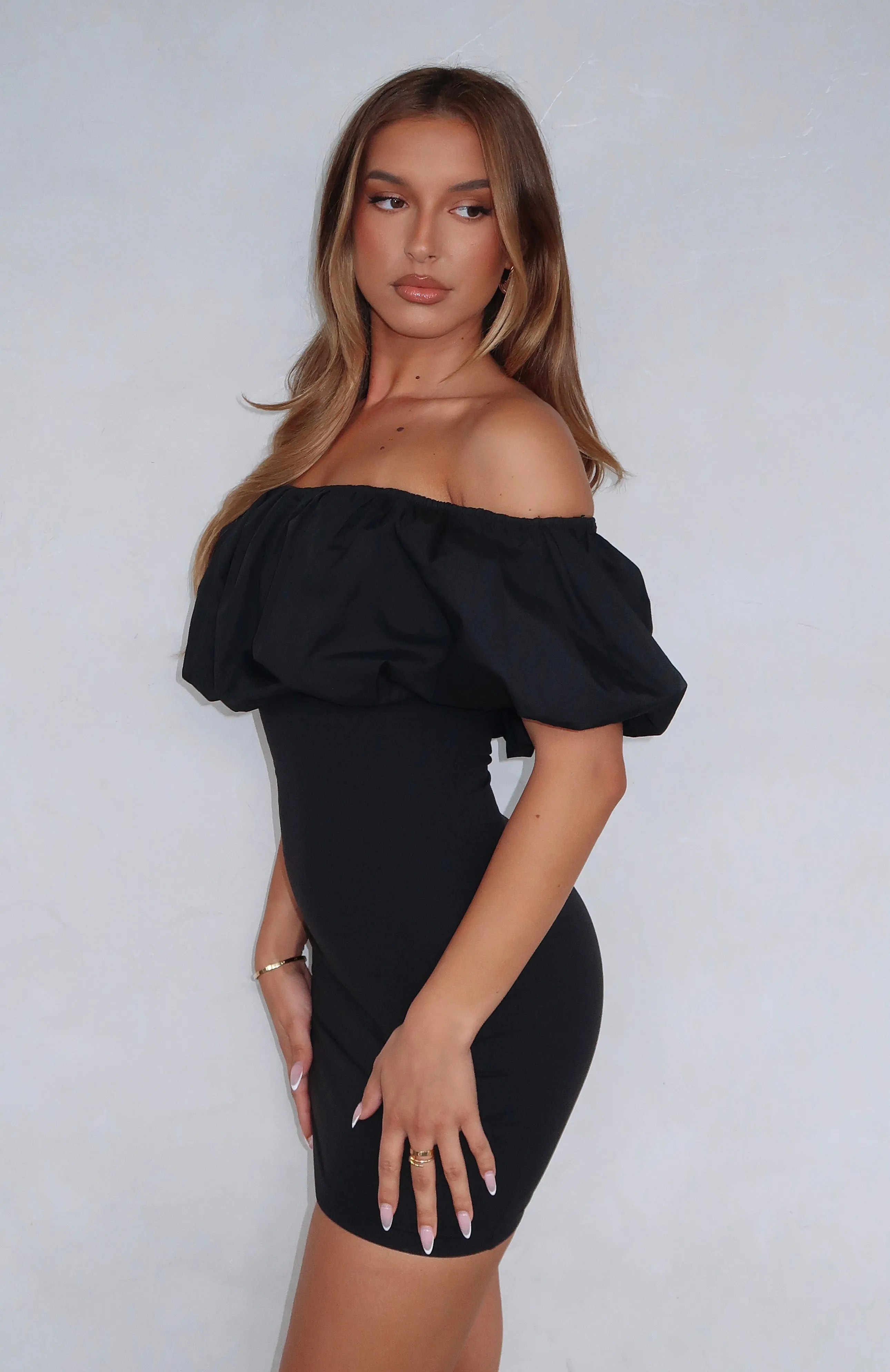 Need A Rush Mini Dress Black sold by White Fox Boutique