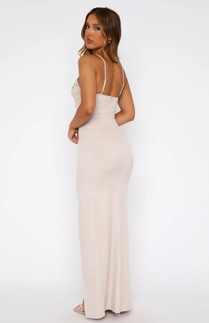 Just Be Friends Maxi Dress Sand sold by White Fox Boutique product image thumbnail 4