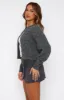 You Must Love Me Mini Skort Charcoal sold by White Fox Boutique