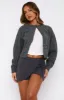You Must Love Me Mini Skort Charcoal sold by White Fox Boutique