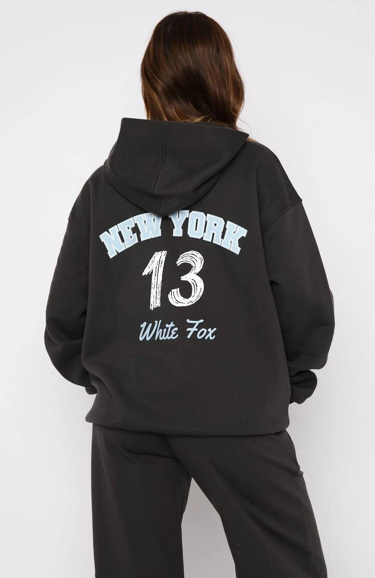 Team New York Oversized Hoodie Charcoal sold by White Fox Boutique product image thumbnail 4