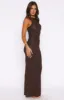 At Dusk Knit Maxi Dress Espresso sold by White Fox Boutique