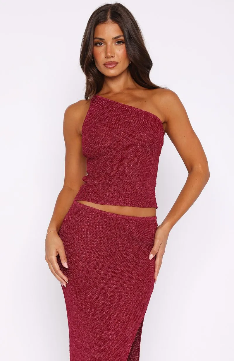 I'm Into You Knit Top Dragon Fruit sold by White Fox Boutique product image thumbnail 2