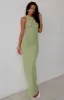 At Dusk Knit Maxi Dress Apple sold by White Fox Boutique