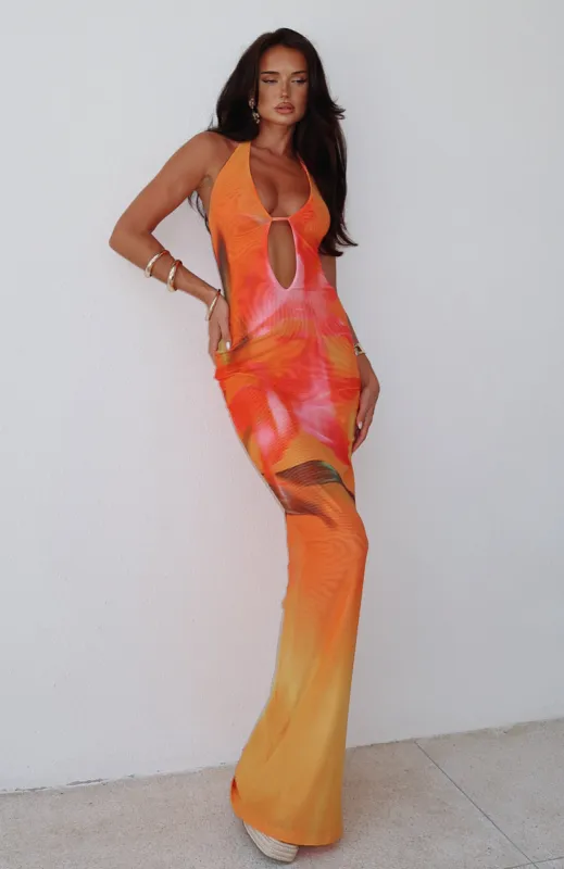 Bets Are Off Maxi Dress Sunset Floral sold by White Fox Boutique