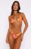 Golden Hour Bikini Top Sunset Floral sold by White Fox Boutique