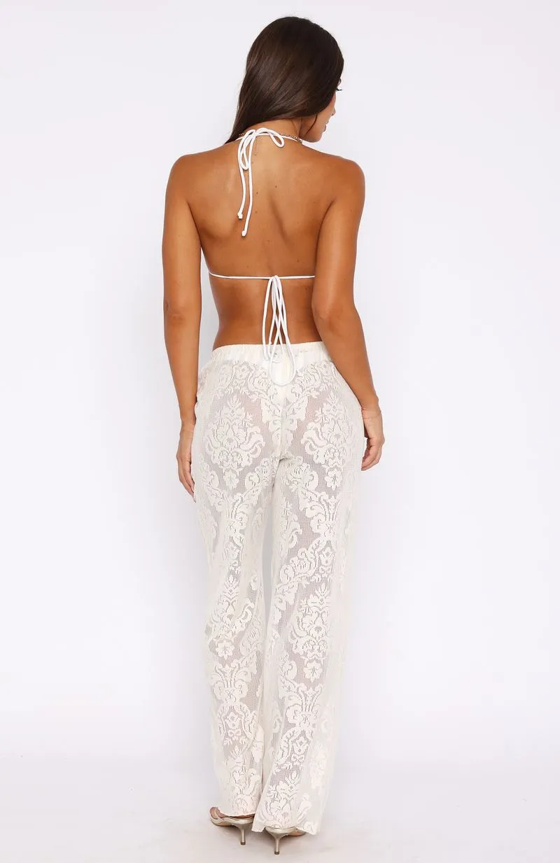 High Life Pants Off White sold by White Fox Boutique product image thumbnail 5