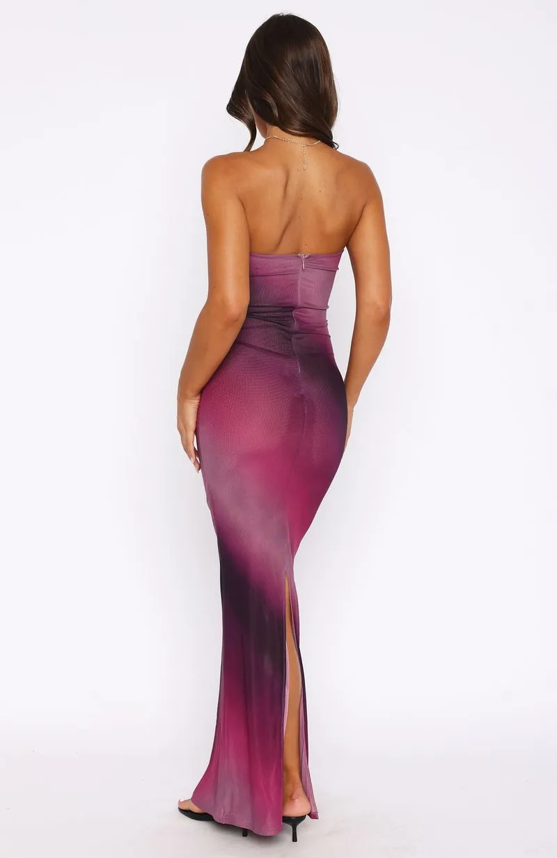 On A Trip Maxi Dress Boysenberry Ripple sold by White Fox Boutique product image thumbnail 5