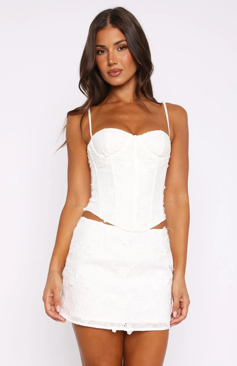Keep It A Secret Bustier White sold by White Fox Boutique product image thumbnail 2