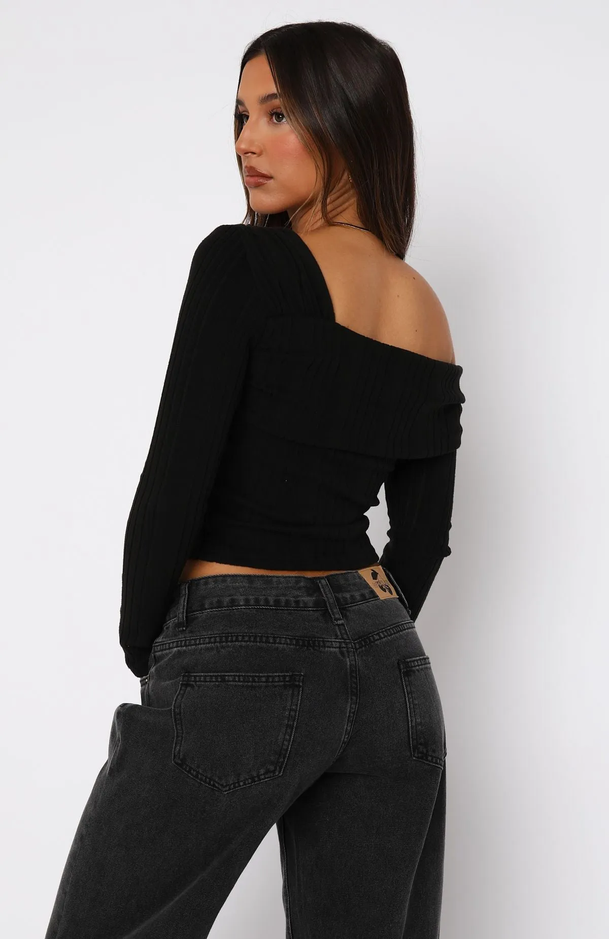 Hanging With You Long Sleeve Top Black sold by White Fox Boutique product image thumbnail 4