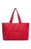 Always Moving Quilted Tote Bag Red sold by White Fox Boutique