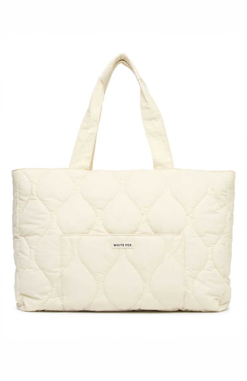 Always Moving Quilted Tote Bag Cream sold by White Fox Boutique product image thumbnail 2